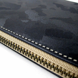 Real leather wallet/Embossing Steer Hide/Camouflage pattern 第5張的照片