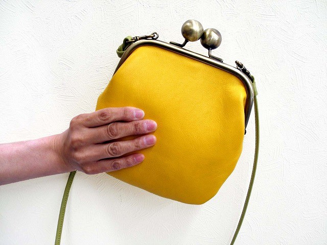 vintage ポシェット がま口 オーロララメ