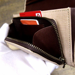 Real leather wallet/Embossing Kip leather 第6張的照片