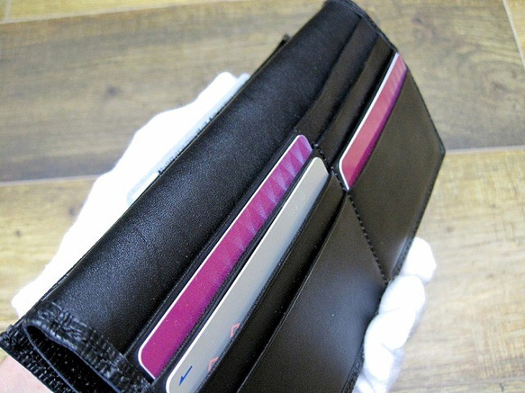 Real leather wallet/Embossing Kip leather 第4張的照片