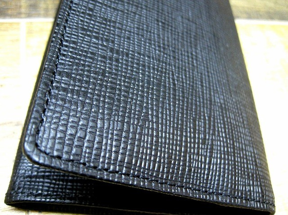 Real leather wallet/Embossing Kip leather 第7張的照片