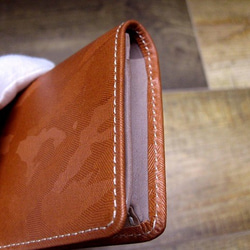 Real leather card case/Embossing Steer Hide/Camouflage 第3張的照片