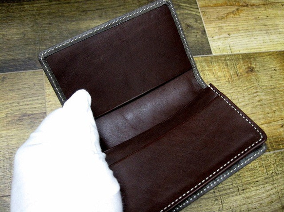 Real Goat leather card case/Embossing/Crocodile pattern 第2張的照片