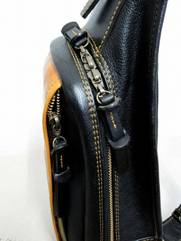 Real leather daypack/Oiled leather 第2張的照片