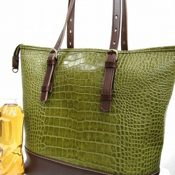 Real leather bag/Embossing leather/Crocodile pattern 第2張的照片