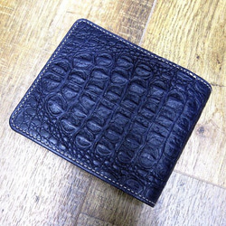 Real leather wallet/Embossing Cow leather/Crocodile pattern 第1張的照片