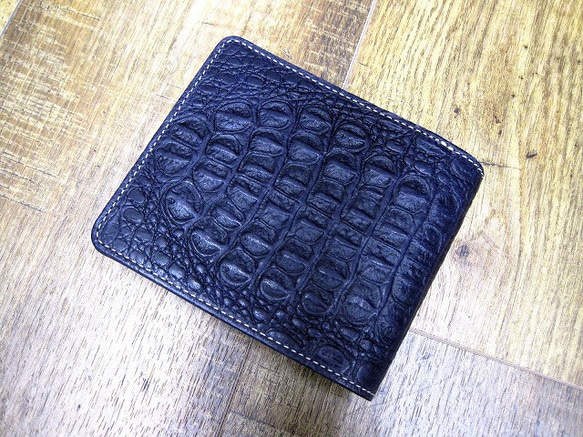 Real leather wallet/Embossing Cow leather/Crocodile pattern 第1張的照片