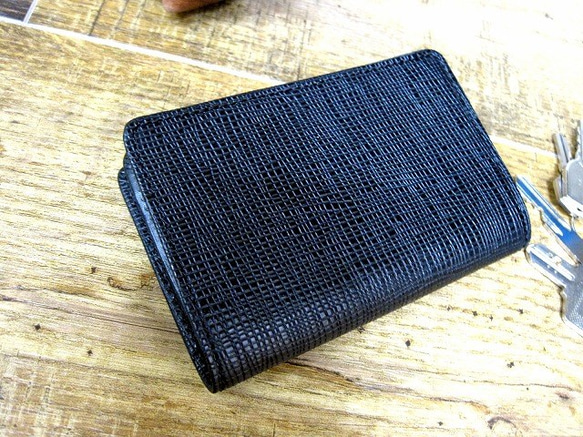 Real leather card case/Embossing Kip leather 第1張的照片