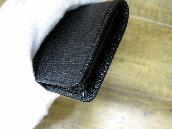 Real leather card case/Embossing Kip leather 第3張的照片