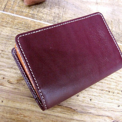 Real leather card case/Kip leather 第1張的照片