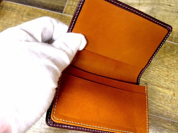 Real leather card case/Kip leather 第2張的照片