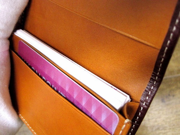 Real leather card case/Kip leather 第4張的照片