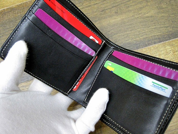 Real leather wallet/Embossed Leather/Rose Pattern Metal Red 第2張的照片