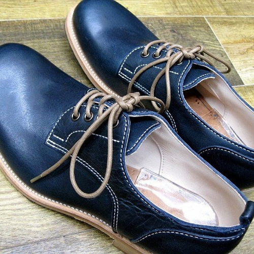 展示品】本格派の本革靴 外羽短靴 アンティークワックスオイル