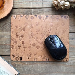 Real leather mouse pad/Balloon pattern 第1張的照片