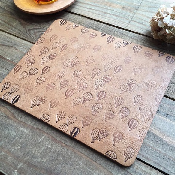 Real leather mouse pad/Balloon pattern 第2張的照片