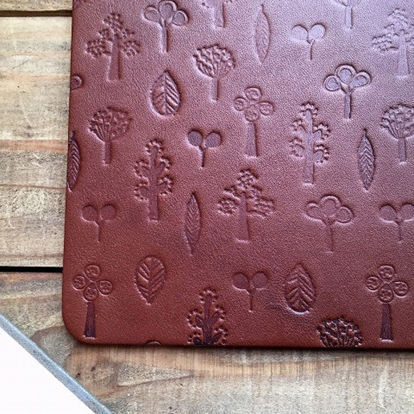 Real leather mouse pad/Nuts and Trees pattern 第5張的照片
