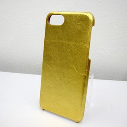 訂製 Real leather iPhone6s,6s+,SE case/Gold 24carats fine 第5張的照片