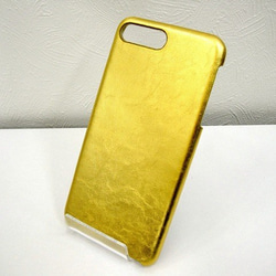 訂製 Real leather iPhone6s,6s+,SE case/Gold 24carats fine 第6張的照片