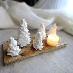 【Creema限定】【7点　セット販売】アロマストーン ■ 小さなクリスマスツリー 立体 フィンランドの森 8枚目の画像