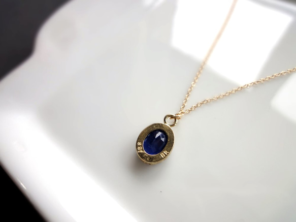 天然石のネックレス■Classical Gate Pendant■カイヤナイト　宝石質ルース 2枚目の画像