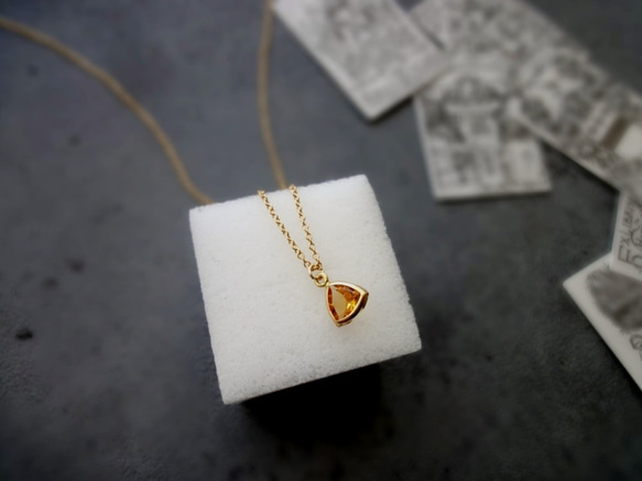 nanan bijouxxx×StyleReborn】Symbol On Crystal Necklace 14KGF