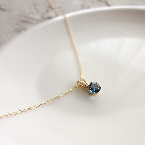 Wing bling☆大人気！14K天然石ハートペンダント _5種 天然石のネックレス 14KGF □ 立て爪 ラウンド □ ロンドン