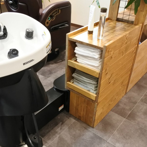 ★新品未使用★木製シャンプーキャビネット 45×32×60cm シャンプーキャビネット combo ナチュラルブラウン｜セブンビューティー