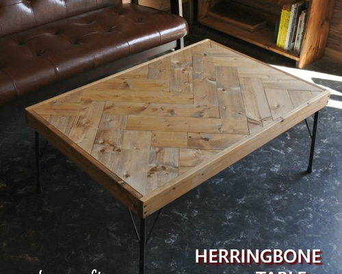 HERRINGBONE TABLE ローテーブル・リビングテーブル plus craft 通販