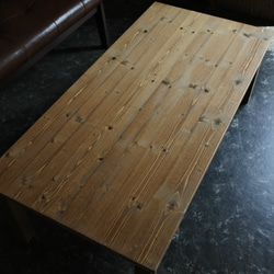 無垢材 引き出し付きローテーブル 2枚目の画像