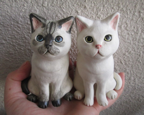 スワロフスキー　猫　シャムネコ　シャム猫　しゃむねこ SWAROVSKI スワロフスキー シャムねこ ネコの置物｜Yahoo!フリマ