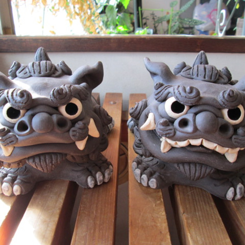 シーサー　獅子　陶器　オブジェ　置物　インテリア　工芸品　美術品 シーサー 獅子 陶器 オブジェ 置物 インテリア 工芸品 美術品 シーサー