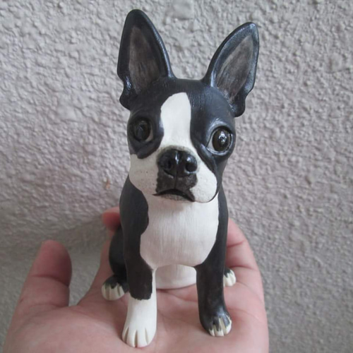 ボストンテリアの置物&箸置き その他置物 まりも工房 通販 4820010