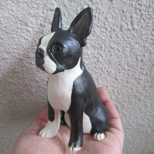 ボストンテリアの置物&箸置き その他置物 まりも工房 通販 4820010