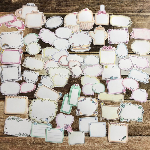 アルバム コメント枠セット フレークシール ハンドメイド 雑貨・その他