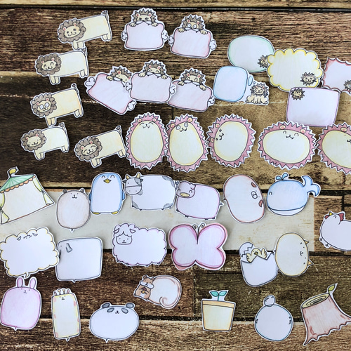 確認用♡Oセット♡手描き コメント枠4 フレークシール 確認用♡Oセット♡手描き コメント枠4 フレークシール