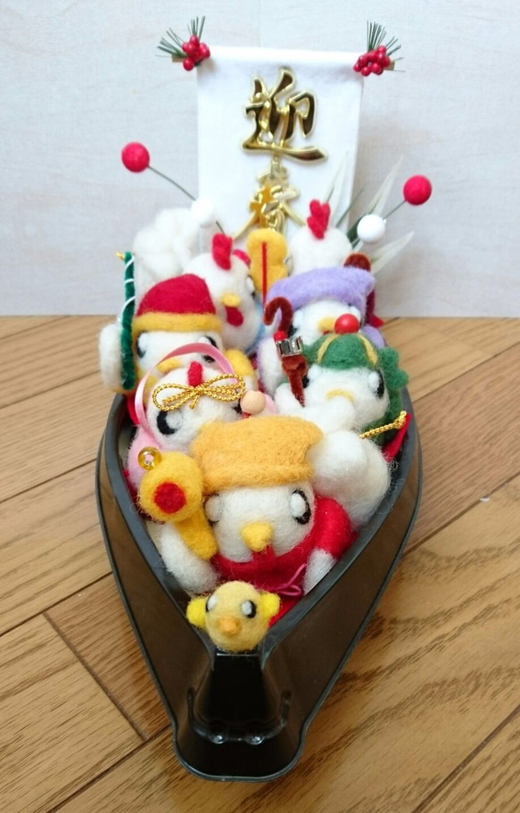 羊毛フェルト 七福神