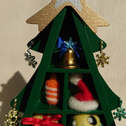 【送料無料】羊毛ﾌｪﾙﾄ クリスマスツリー　グッズアソート 2枚目の画像