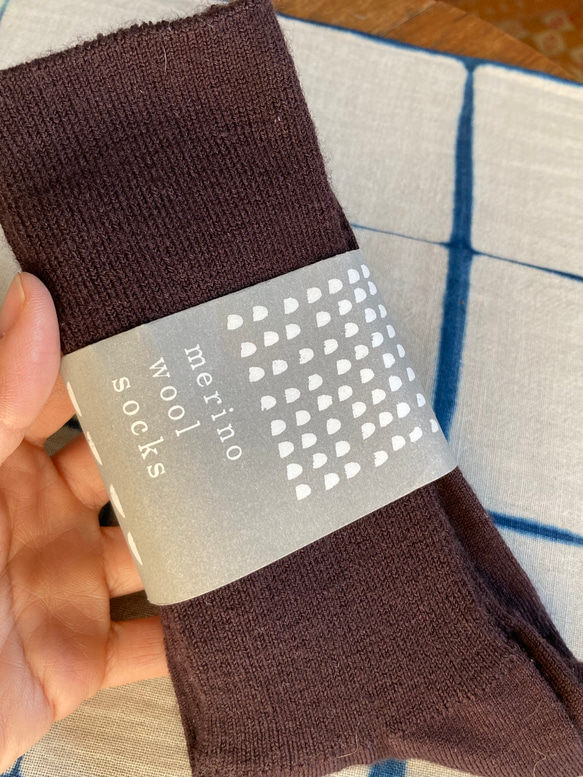 福袋！DENてぬぐい＋merino wool socksすおう染め 7枚目の画像