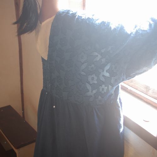 Karen one piece 藍染め one to six同時販売 オーガニックカディ  