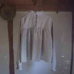 Lily blouse リネン裏ネル  one to six同時販売 6枚目の画像