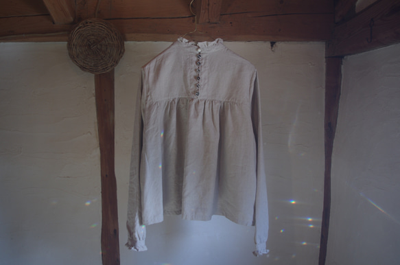 Lily blouse リネン裏ネル  one to six同時販売 6枚目の画像