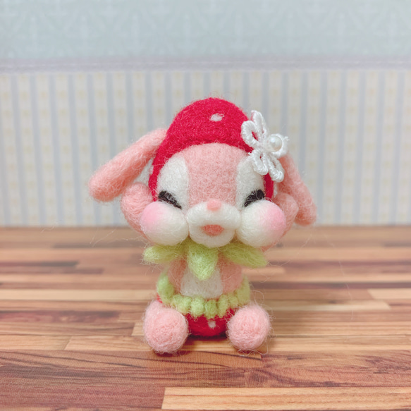 苺ずきん♡うさぎちゃん ピンク頭巾♡苺うさぎちゃん