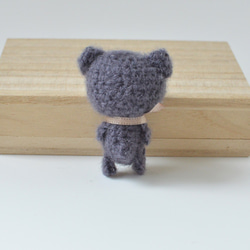 小 amigurumi 暗紫熊 第3張的照片