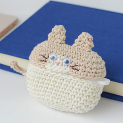 八爪貓！ AirPods Pro 保護套｜Amigurumi 矽膠保護套 第2張的照片