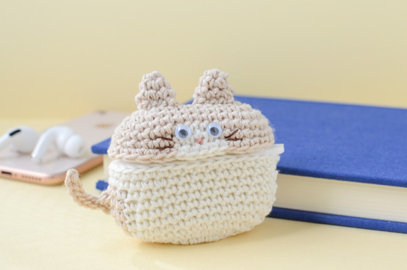 八爪貓！ AirPods Pro 保護套｜Amigurumi 矽膠保護套 第3張的照片