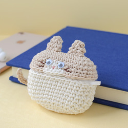 八爪貓！ AirPods Pro 保護套｜Amigurumi 矽膠保護套 第4張的照片