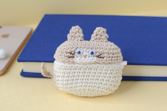 八爪貓！ AirPods Pro 保護套｜Amigurumi 矽膠保護套 第1張的照片