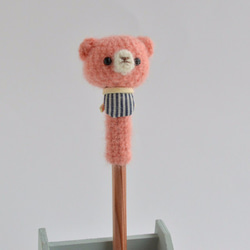 鉛筆帽子｜ピンクのクマ 1枚目の画像