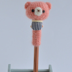 鉛筆帽子｜ピンクのクマ 3枚目の画像